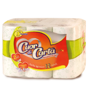CARTA IGIENICA CUOR DI CARTA RT.12 X 8