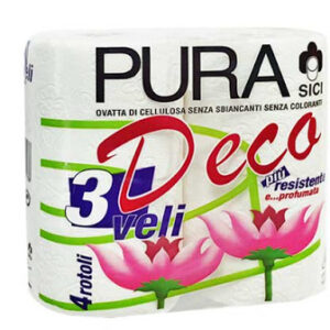 CARTA IGIENICA PURA 4 RT. DECO